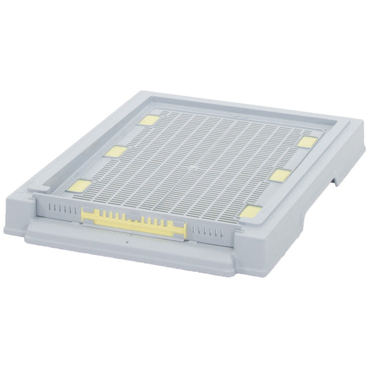Multi-frame plastic low bottom board, hygenic